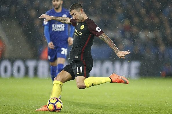 Aleksandar Kolarov placed his free-kick perfectly into the far corner
